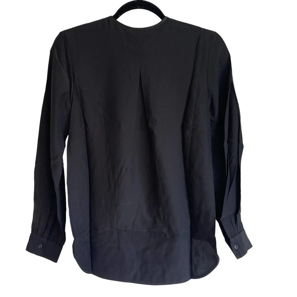 NEW Rag & Bone Lora Silk Blouse Relaxed Fit Top Women's Size XXS - Picture 3 of 10